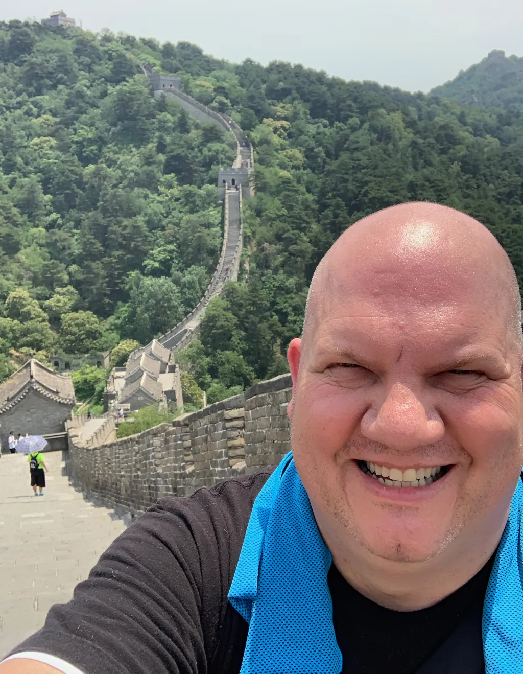 Mark Middleton at the Great Wall of China